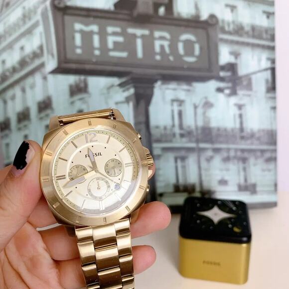 Fossil BQ2694 Privateer Sport Chronograph Gold-Tone Stainless Steel Watch - Picture 2 of 5